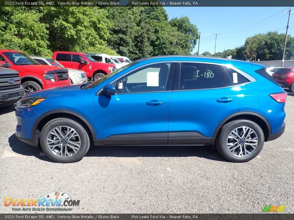 2020 Ford Escape SEL 4WD Velocity Blue Metallic / Ebony Black Photo #6
