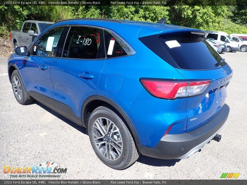 2020 Ford Escape SEL 4WD Velocity Blue Metallic / Ebony Black Photo #7