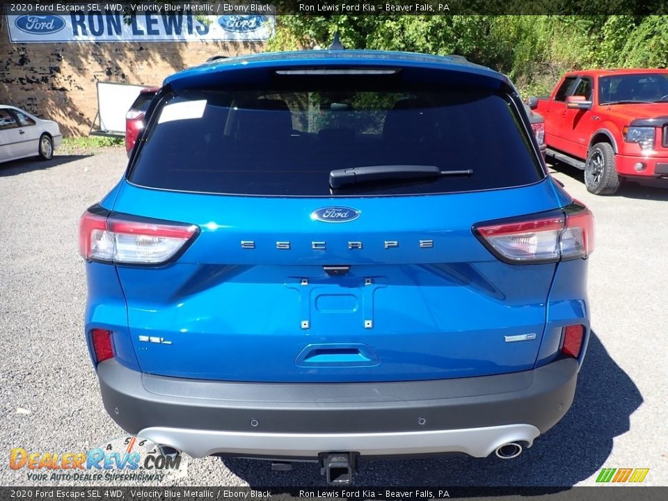 2020 Ford Escape SEL 4WD Velocity Blue Metallic / Ebony Black Photo #8