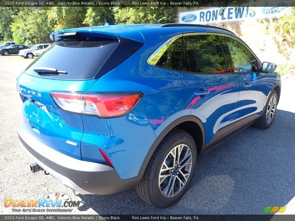 2020 Ford Escape SEL 4WD Velocity Blue Metallic / Ebony Black Photo #9