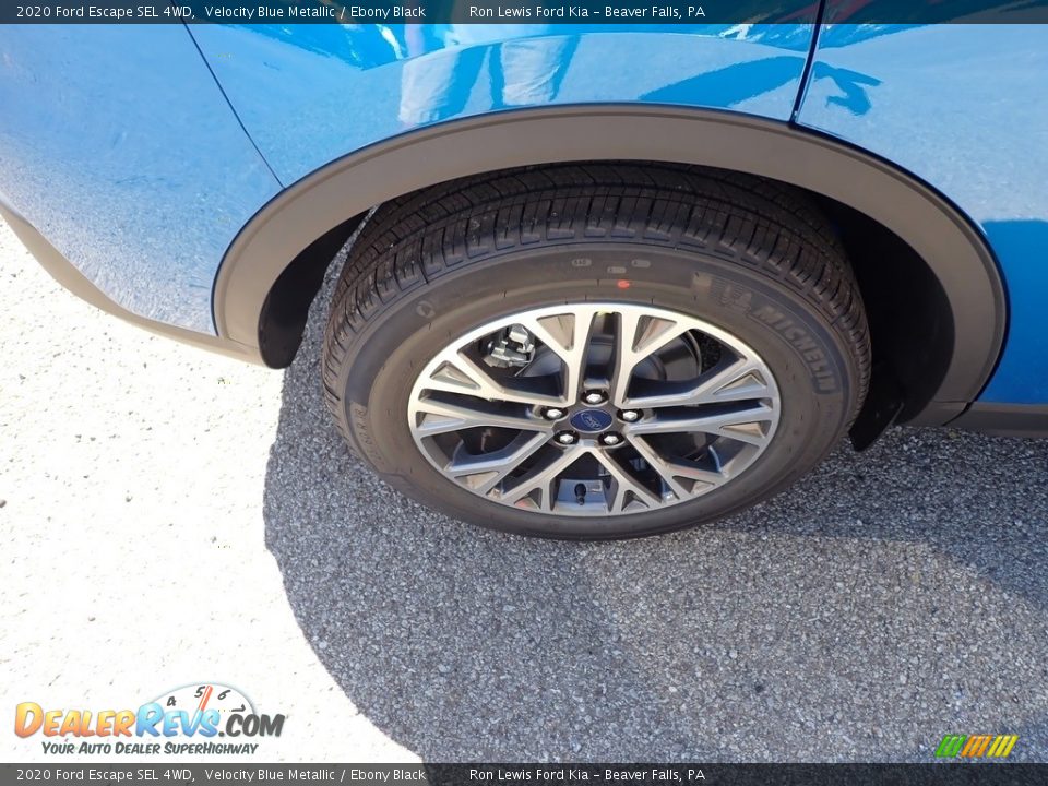 2020 Ford Escape SEL 4WD Velocity Blue Metallic / Ebony Black Photo #10
