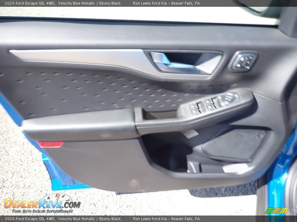 2020 Ford Escape SEL 4WD Velocity Blue Metallic / Ebony Black Photo #14