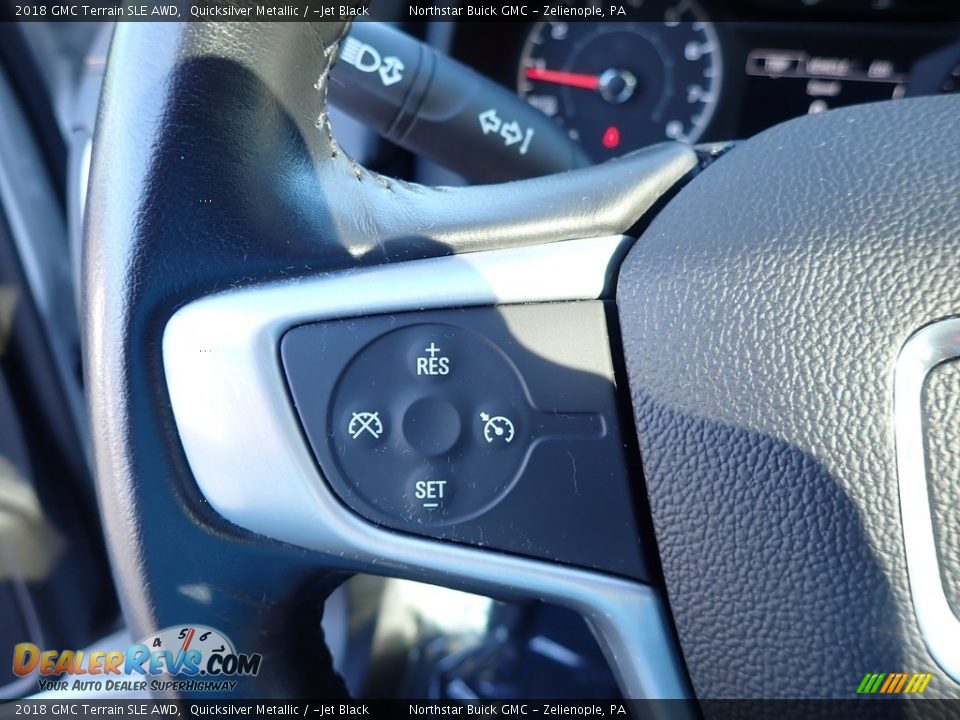 2018 GMC Terrain SLE AWD Quicksilver Metallic / ­Jet Black Photo #24