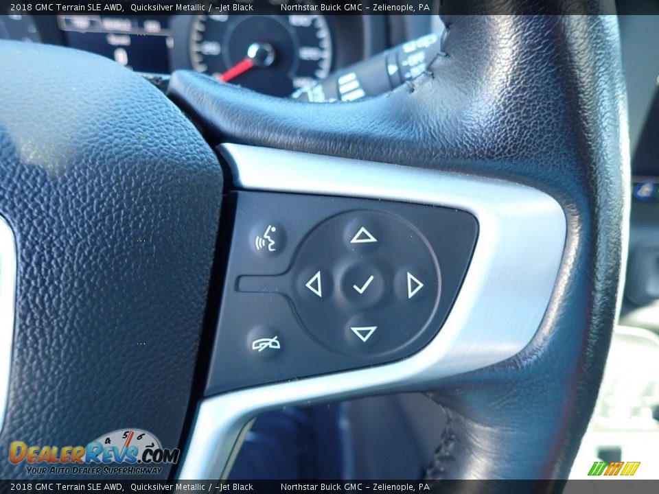 2018 GMC Terrain SLE AWD Quicksilver Metallic / ­Jet Black Photo #25