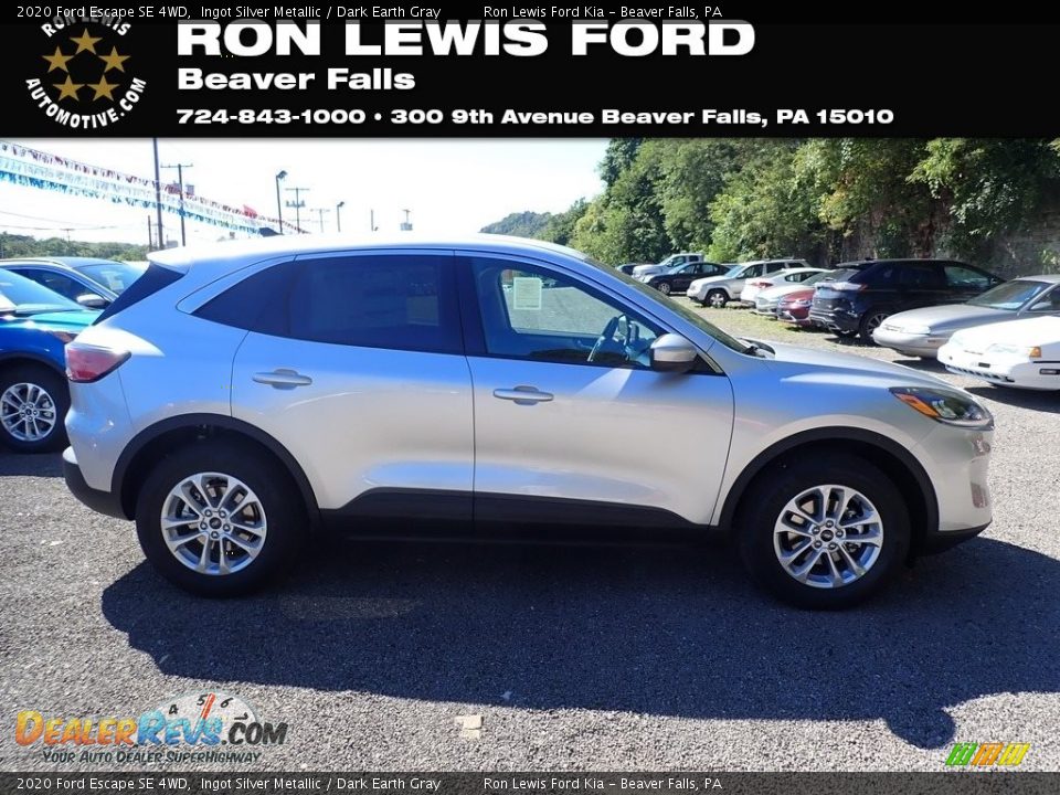 2020 Ford Escape SE 4WD Ingot Silver Metallic / Dark Earth Gray Photo #1