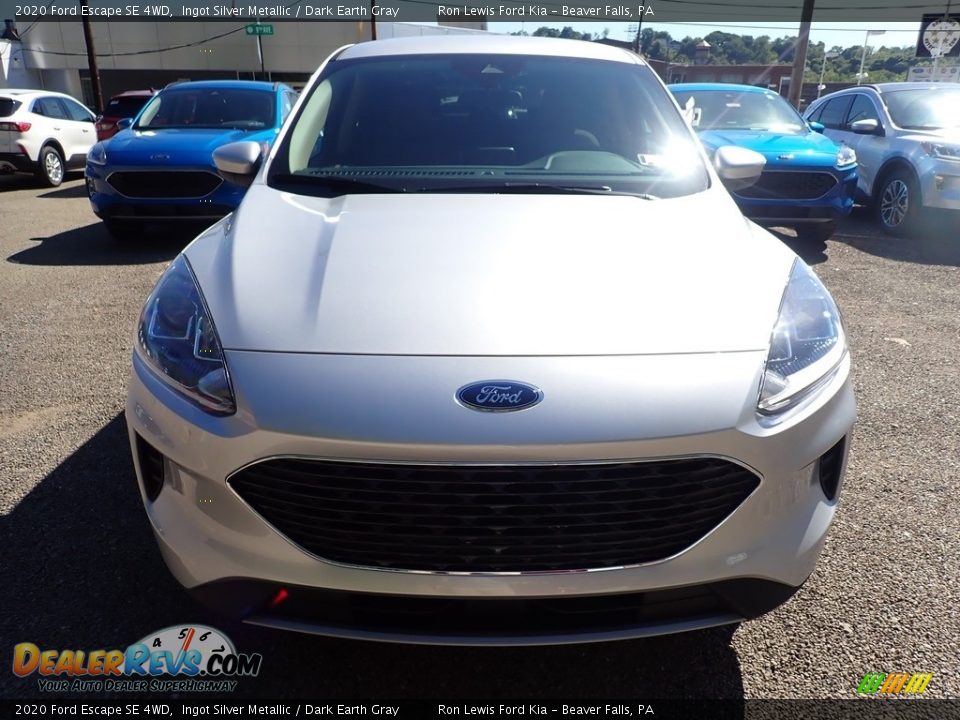 2020 Ford Escape SE 4WD Ingot Silver Metallic / Dark Earth Gray Photo #4