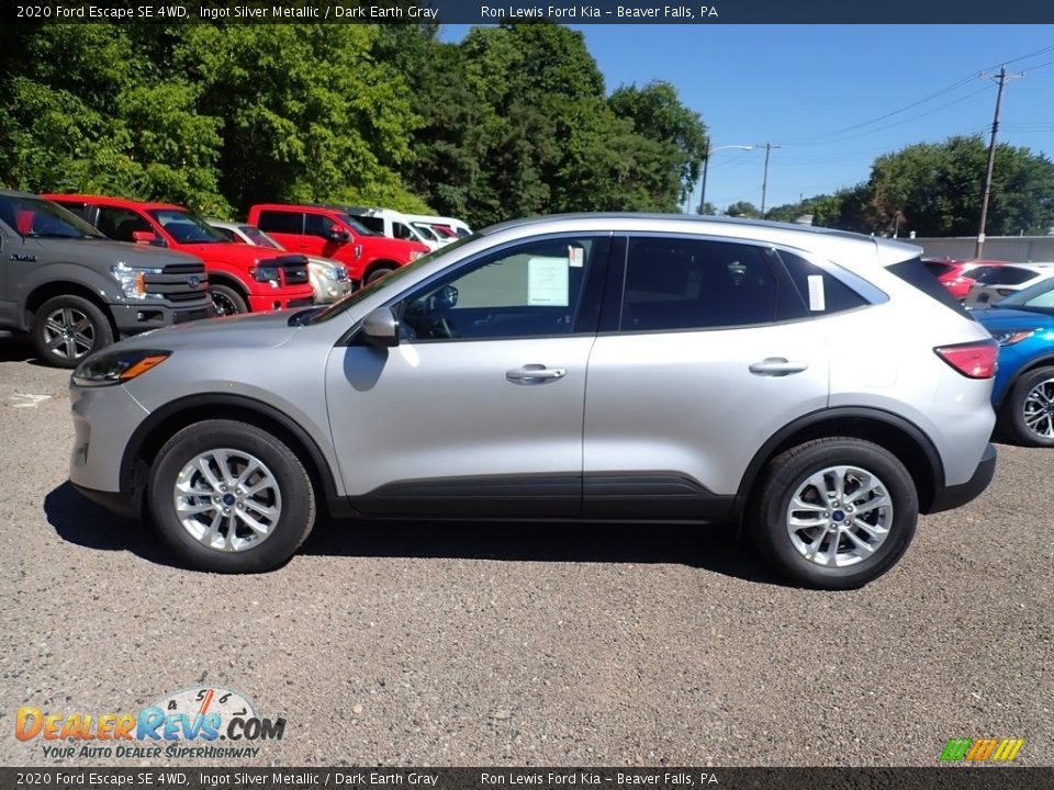 2020 Ford Escape SE 4WD Ingot Silver Metallic / Dark Earth Gray Photo #6