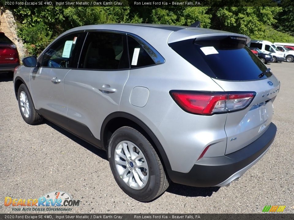 2020 Ford Escape SE 4WD Ingot Silver Metallic / Dark Earth Gray Photo #7