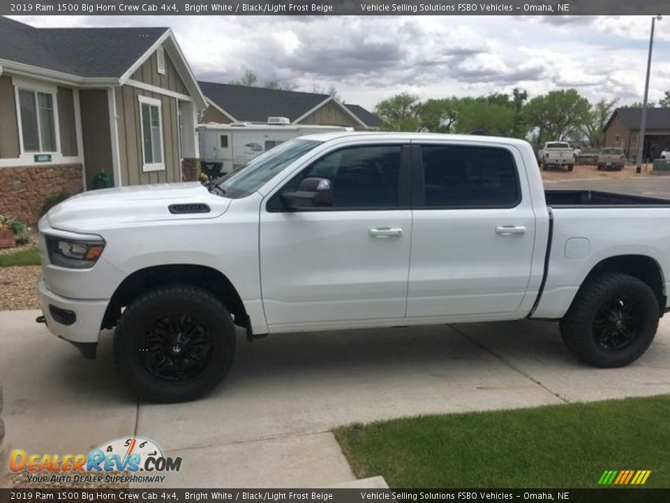 2019 Ram 1500 Big Horn Crew Cab 4x4 Bright White / Black/Light Frost Beige Photo #1