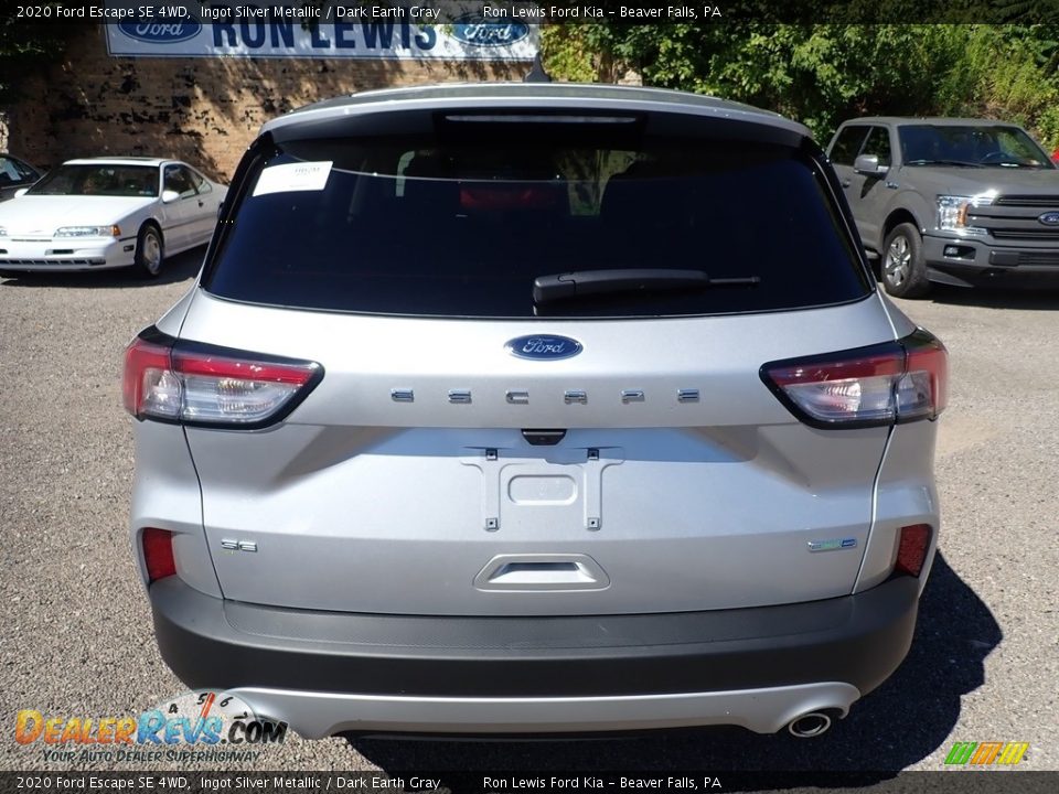 2020 Ford Escape SE 4WD Ingot Silver Metallic / Dark Earth Gray Photo #8