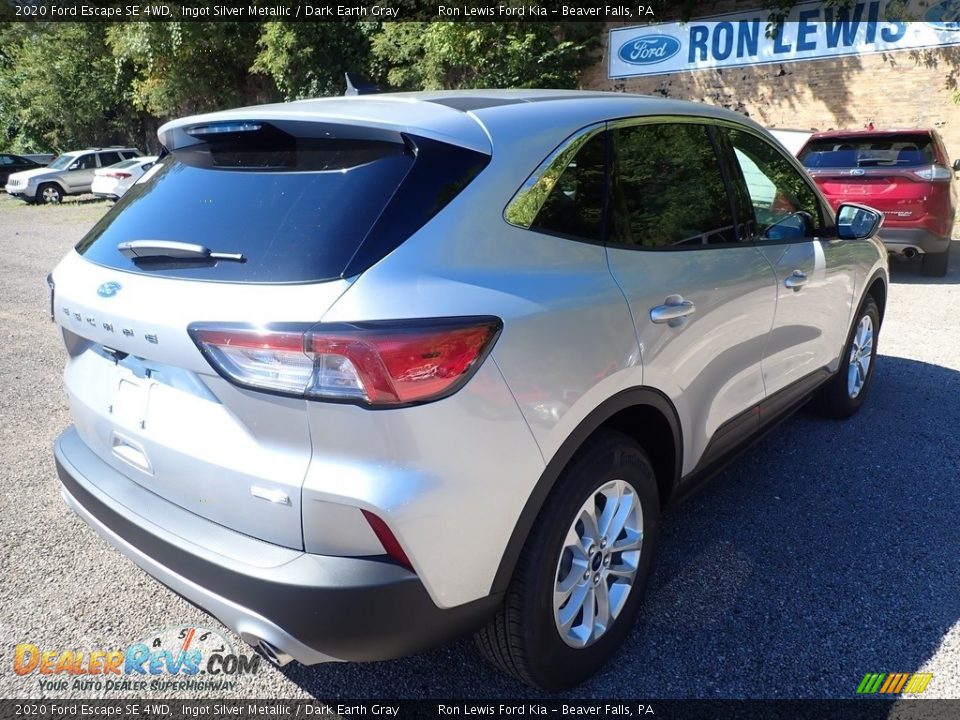 2020 Ford Escape SE 4WD Ingot Silver Metallic / Dark Earth Gray Photo #9