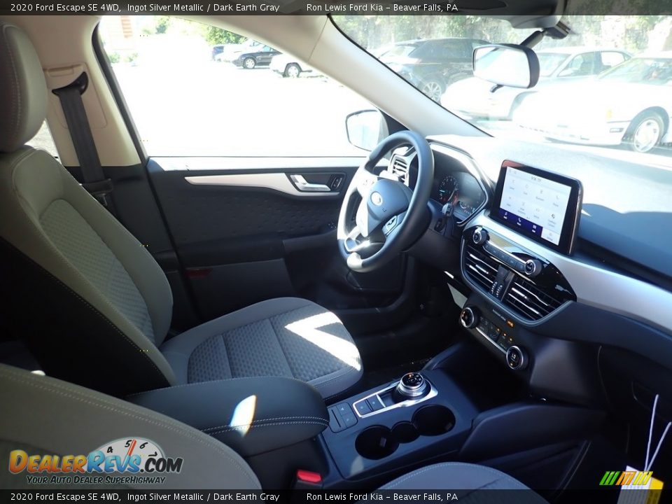 2020 Ford Escape SE 4WD Ingot Silver Metallic / Dark Earth Gray Photo #13