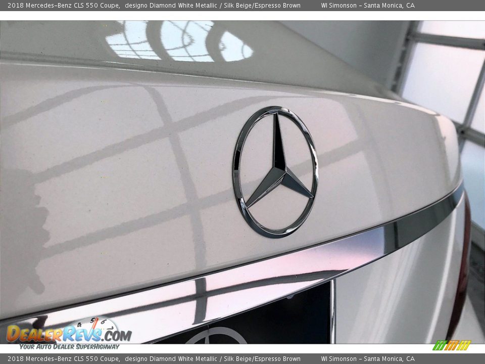 2018 Mercedes-Benz CLS 550 Coupe designo Diamond White Metallic / Silk Beige/Espresso Brown Photo #7