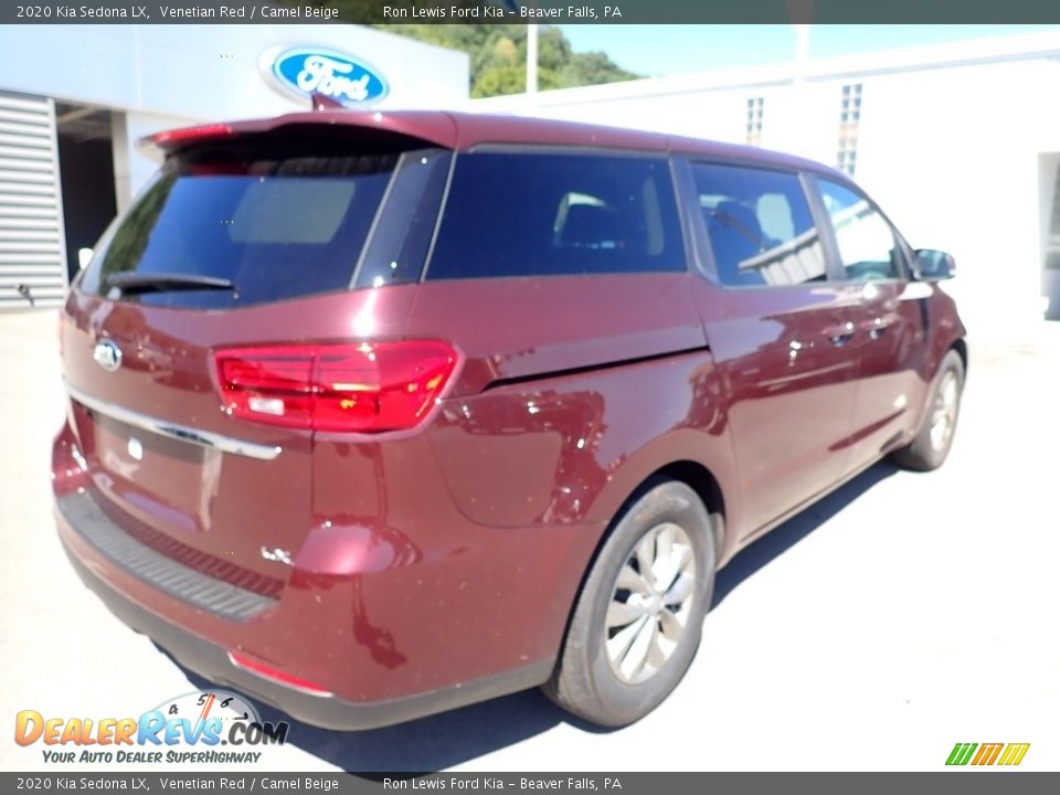 2020 Kia Sedona LX Venetian Red / Camel Beige Photo #2