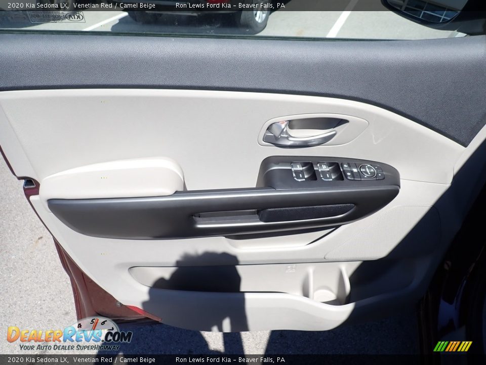 2020 Kia Sedona LX Venetian Red / Camel Beige Photo #13
