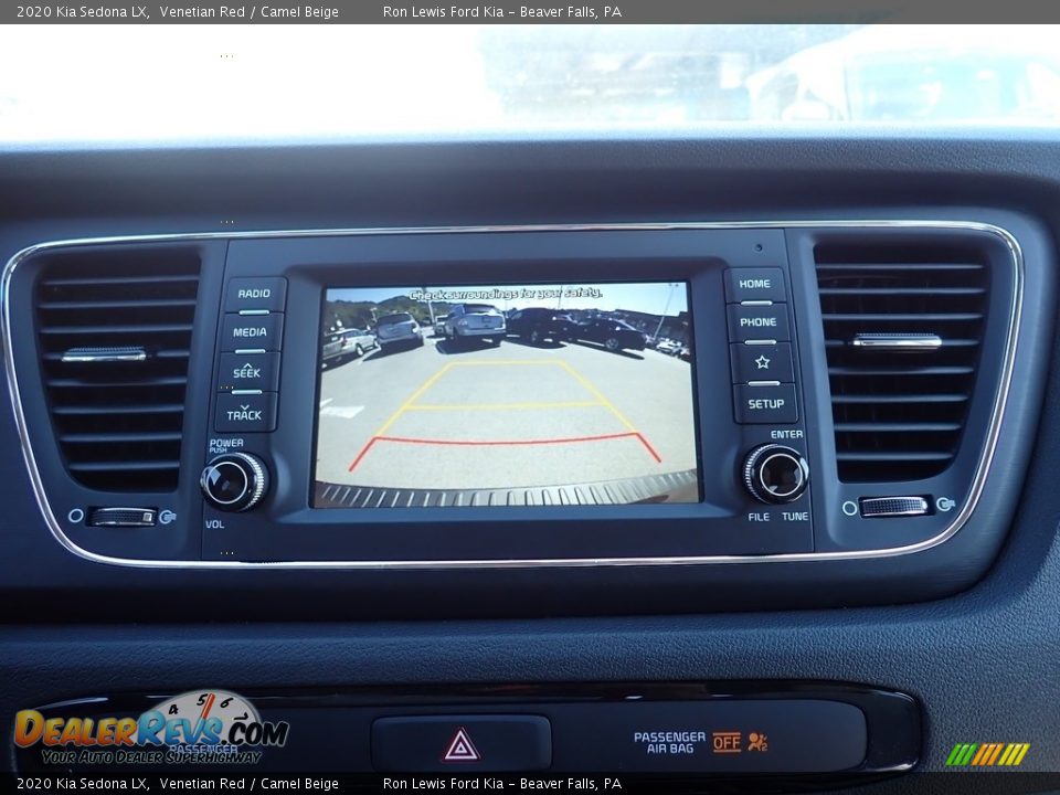 2020 Kia Sedona LX Venetian Red / Camel Beige Photo #16