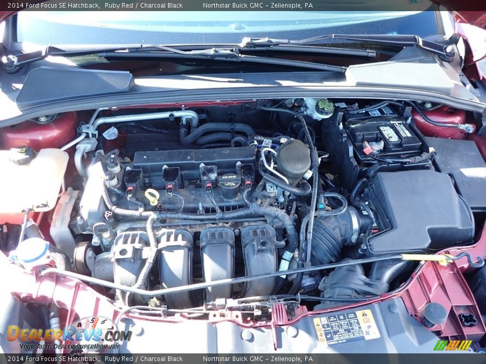 2014 Ford Focus SE Hatchback Ruby Red / Charcoal Black Photo #2