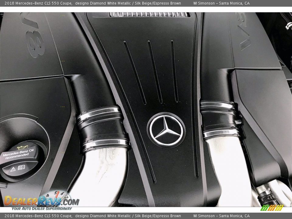 2018 Mercedes-Benz CLS 550 Coupe designo Diamond White Metallic / Silk Beige/Espresso Brown Photo #31