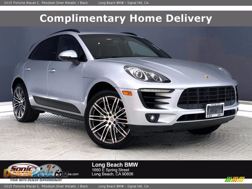 2015 Porsche Macan S Rhodium Silver Metallic / Black Photo #1