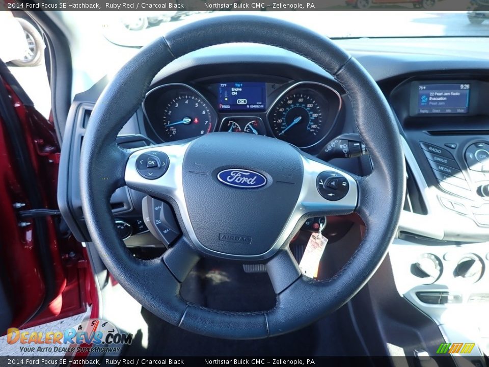 2014 Ford Focus SE Hatchback Ruby Red / Charcoal Black Photo #24