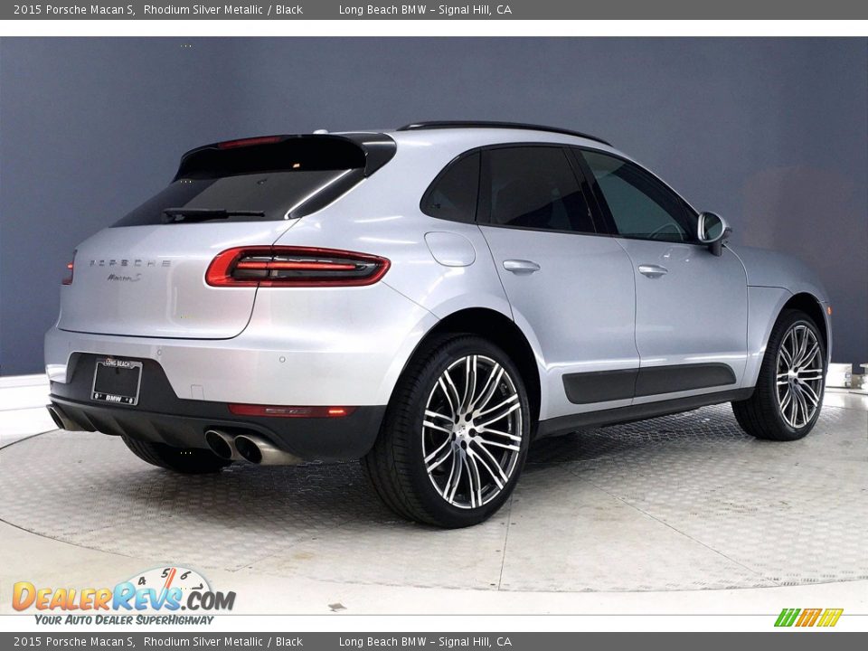 2015 Porsche Macan S Rhodium Silver Metallic / Black Photo #13