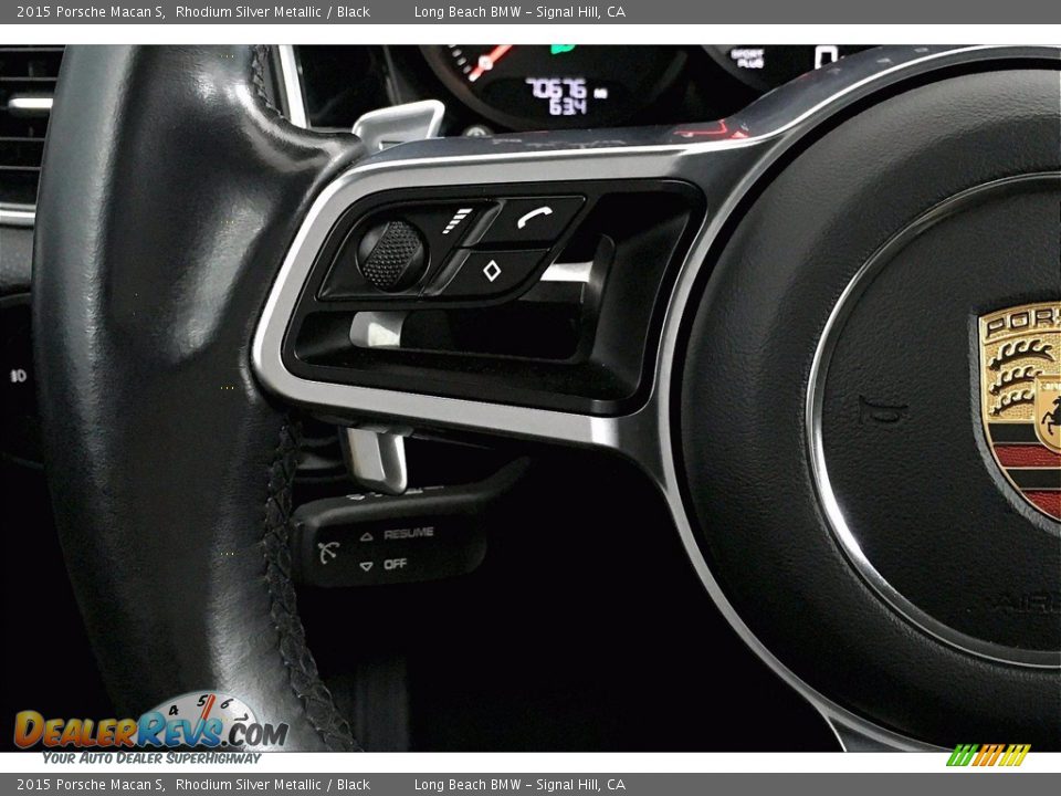 2015 Porsche Macan S Rhodium Silver Metallic / Black Photo #18