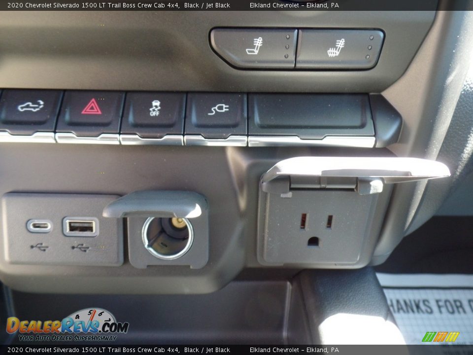 2020 Chevrolet Silverado 1500 LT Trail Boss Crew Cab 4x4 Black / Jet Black Photo #35