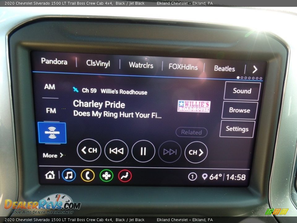 2020 Chevrolet Silverado 1500 LT Trail Boss Crew Cab 4x4 Black / Jet Black Photo #36