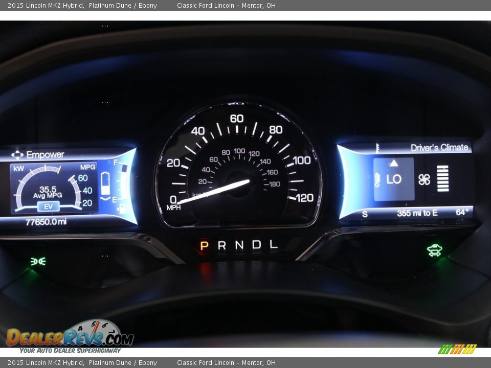2015 Lincoln MKZ Hybrid Platinum Dune / Ebony Photo #9