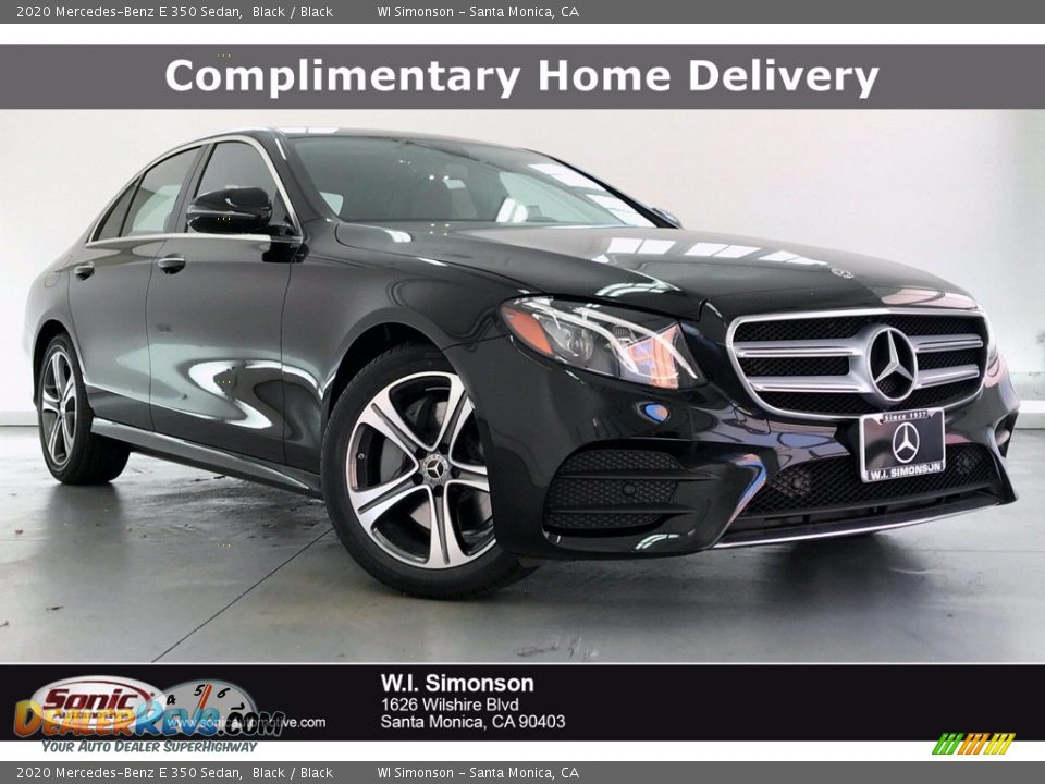 2020 Mercedes-Benz E 350 Sedan Black / Black Photo #1