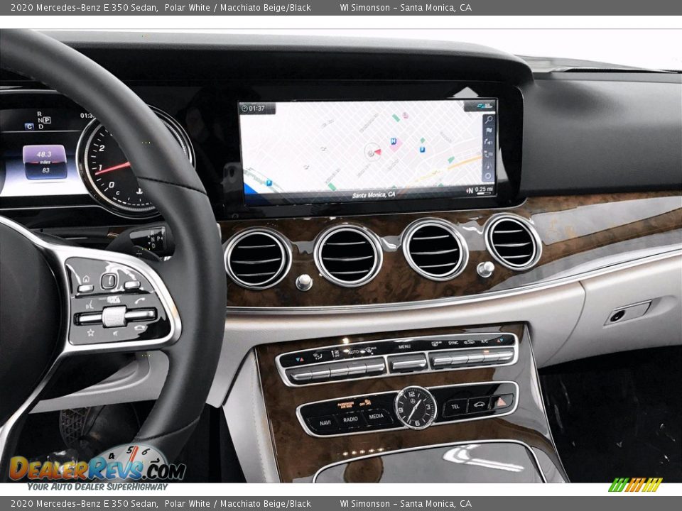 2020 Mercedes-Benz E 350 Sedan Polar White / Macchiato Beige/Black Photo #6