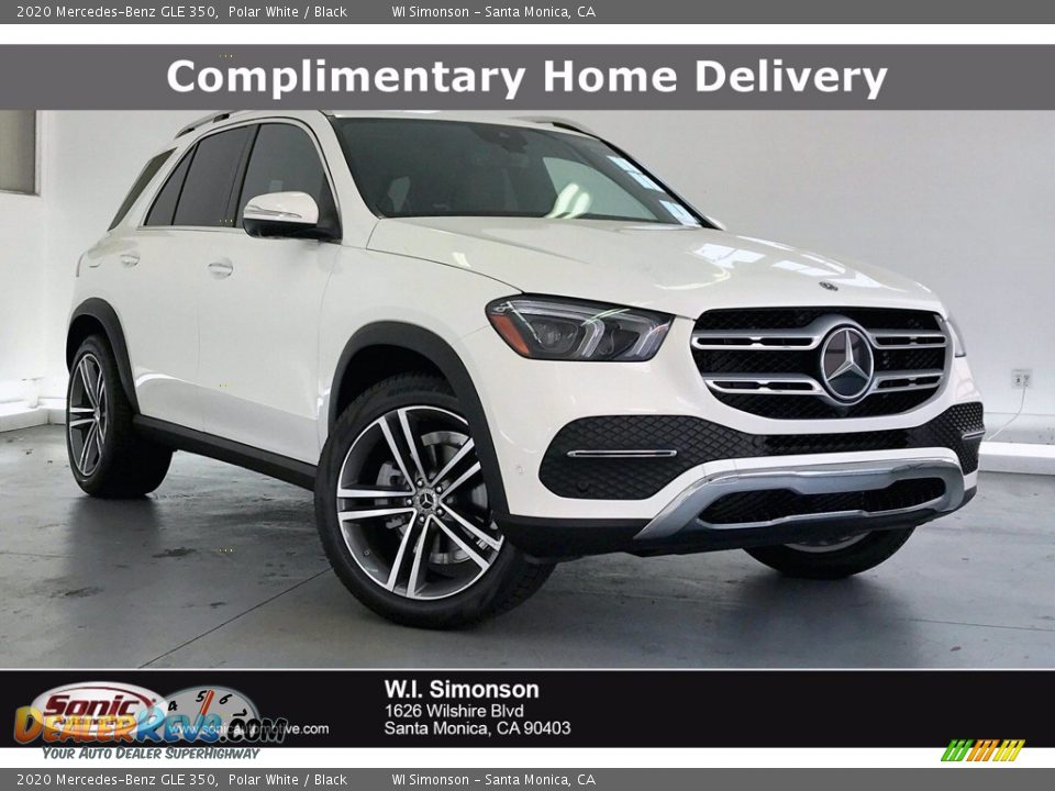 2020 Mercedes-Benz GLE 350 Polar White / Black Photo #1