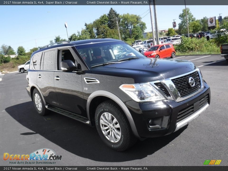 2017 Nissan Armada SL 4x4 Super Black / Charcoal Photo #7