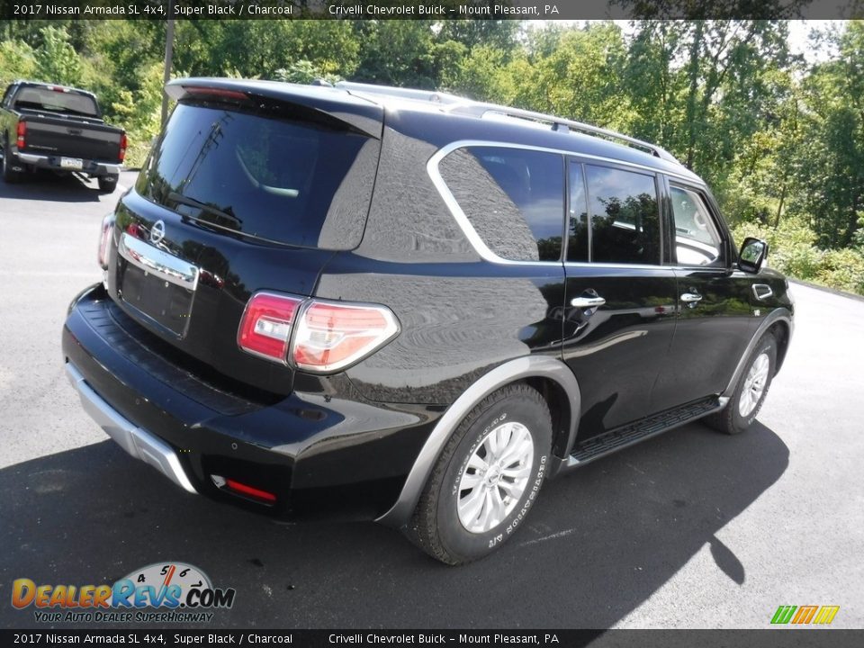 2017 Nissan Armada SL 4x4 Super Black / Charcoal Photo #10