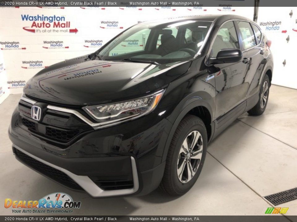 2020 Honda CR-V LX AWD Hybrid Crystal Black Pearl / Black Photo #1