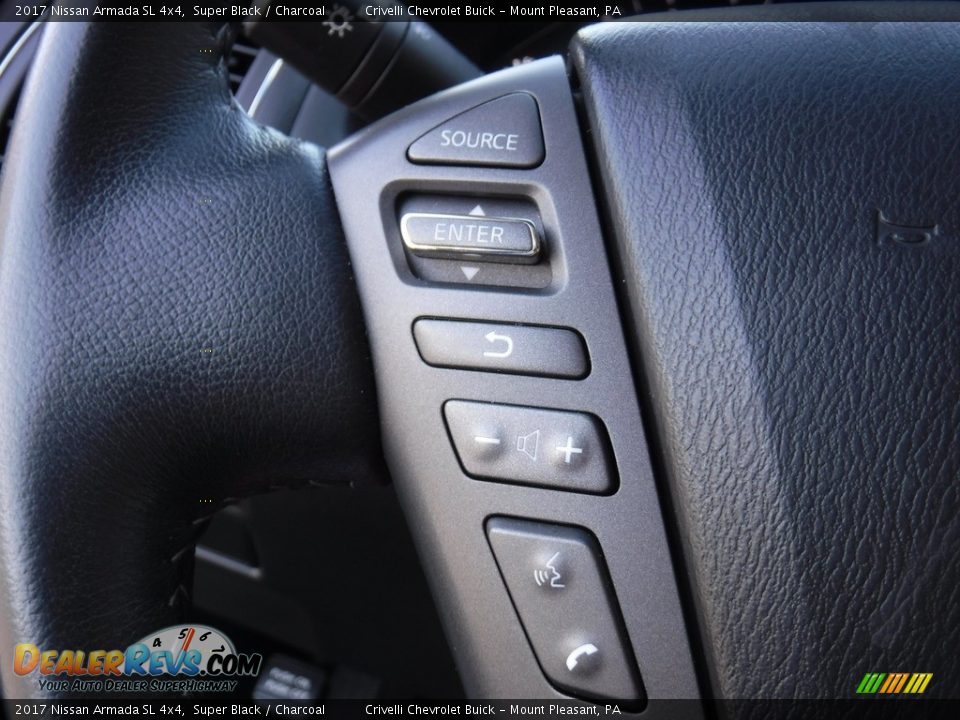 2017 Nissan Armada SL 4x4 Steering Wheel Photo #25