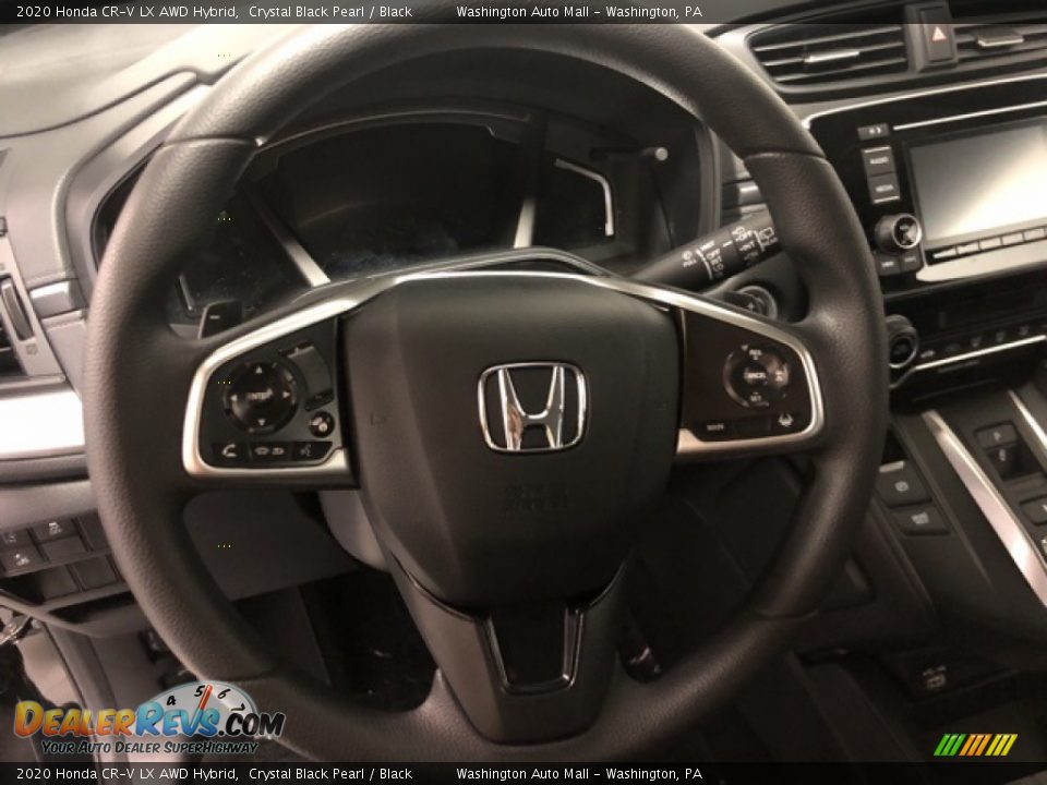 2020 Honda CR-V LX AWD Hybrid Crystal Black Pearl / Black Photo #10