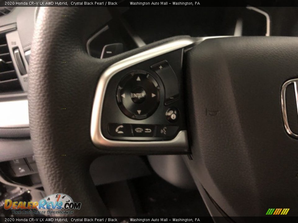 2020 Honda CR-V LX AWD Hybrid Crystal Black Pearl / Black Photo #11