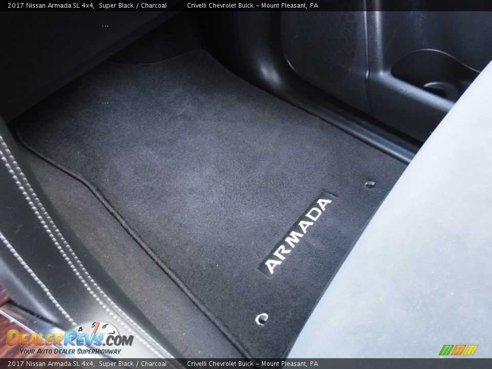 2017 Nissan Armada SL 4x4 Super Black / Charcoal Photo #28