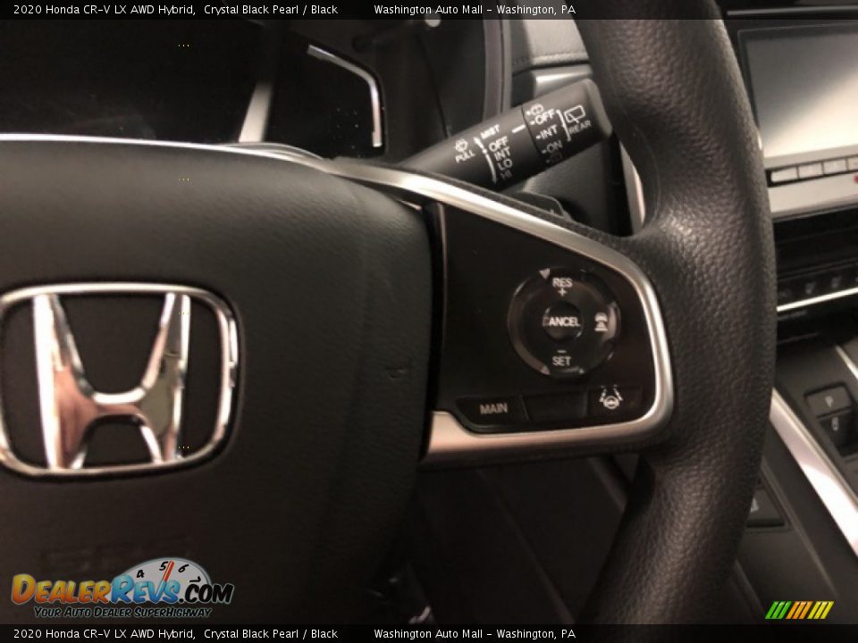 2020 Honda CR-V LX AWD Hybrid Crystal Black Pearl / Black Photo #12
