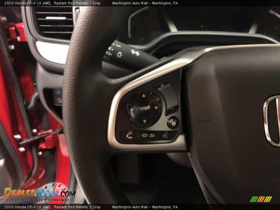 2020 Honda CR-V LX AWD Radiant Red Metallic / Gray Photo #9