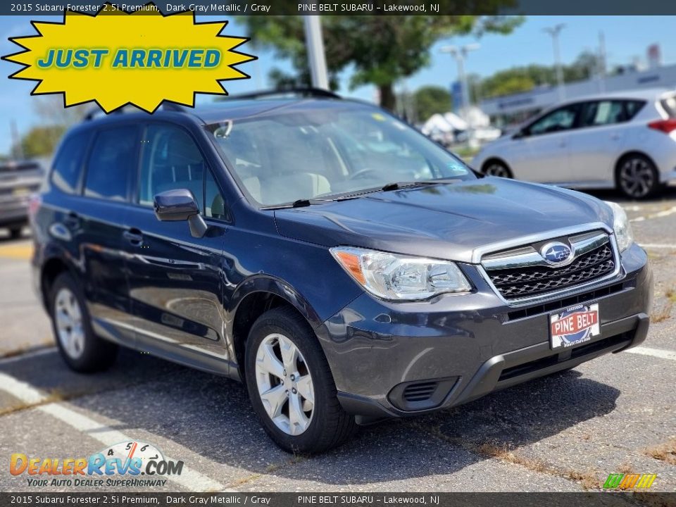 2015 Subaru Forester 2.5i Premium Dark Gray Metallic / Gray Photo #1