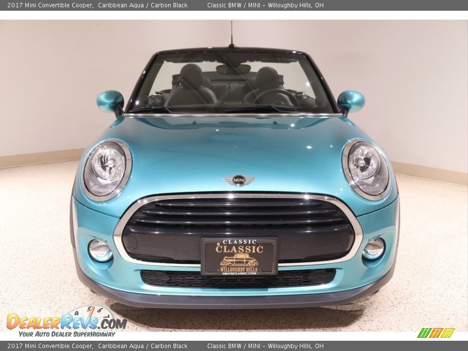 2017 Mini Convertible Cooper Caribbean Aqua / Carbon Black Photo #3