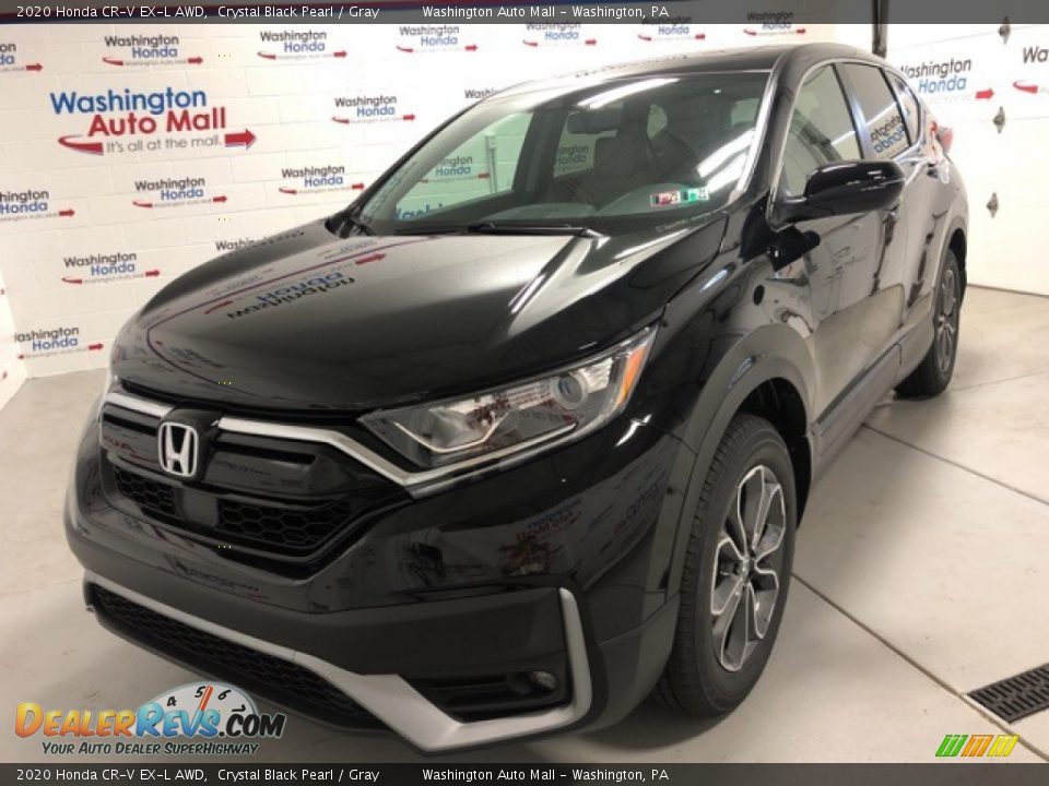 2020 Honda CR-V EX-L AWD Crystal Black Pearl / Gray Photo #1