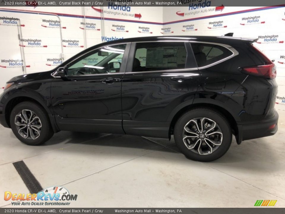 2020 Honda CR-V EX-L AWD Crystal Black Pearl / Gray Photo #2