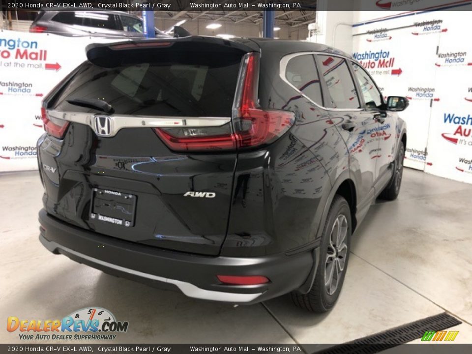 2020 Honda CR-V EX-L AWD Crystal Black Pearl / Gray Photo #3