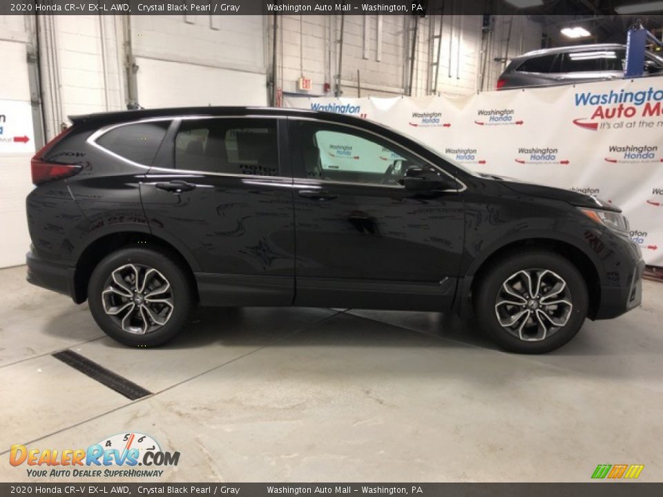 2020 Honda CR-V EX-L AWD Crystal Black Pearl / Gray Photo #4