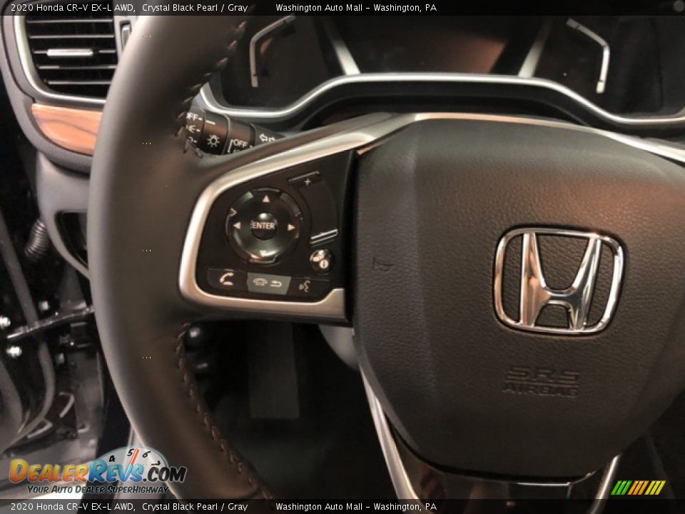 2020 Honda CR-V EX-L AWD Crystal Black Pearl / Gray Photo #10