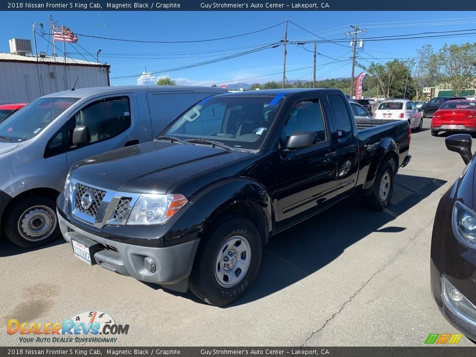 2018 Nissan Frontier S King Cab Magnetic Black / Graphite Photo #2