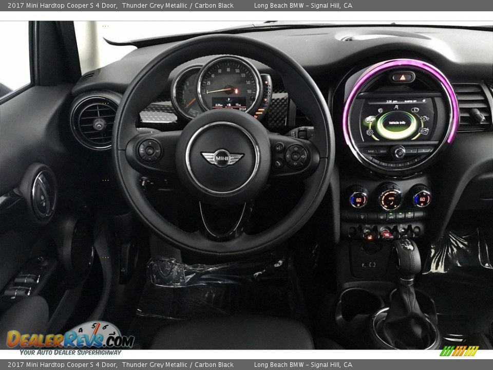 2017 Mini Hardtop Cooper S 4 Door Thunder Grey Metallic / Carbon Black Photo #4